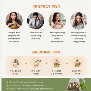 Té Herbal Natural de Marca Privada con Bajo MOQ, Mezcla de Raíz de Diente de León y Cúrcuma, el Mejor Té Herbal para el Apoyo Diario, Desintoxicación del Hígado y Bienestar - Product Image 5