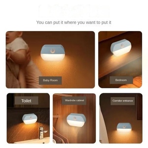 LED Intelligent Human Body <b>Sensor</b> <b>Light</b> Battery Bedside Night <b>Light</b> Home Corridor Feeding Wardrobe <b>Light</b> - Product Image 3