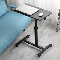 Table d'appoint portable réglable pour ordinateur portable, bureau d'étude, bureau amovible et relevable, moderne, simple, noir, directement de l'usine