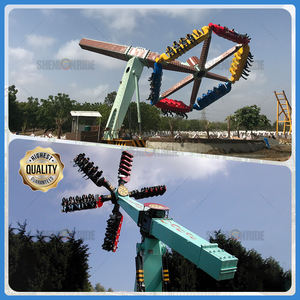 Precio de fábrica 48 asientos Crazy Speed Windmill Ride - High Speed Thrill Amusement Park Equipment para la venta - Product Image 6