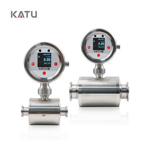 KATUステンレス鋼OEM下水廃水伝導液体流量計デジタル磁気電磁流量計 - Product Image 3