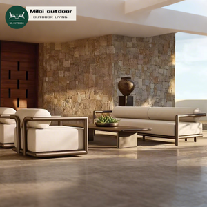 Juego de Sofás de Jardín de Aluminio para Exteriores OEM/ODM, Reposapiés, Silla de Descanso de Aluminio, Color Disponible en <span class=keywords><strong>General</strong></span> para Muebles de Exterior - Product Image 1