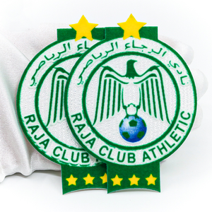 Nom de marque personnalisé 3D Logo Football Sports Team Flock Patches Football Jersey <span class=keywords><strong>Flocage</strong></span> Patches - Product Image 3