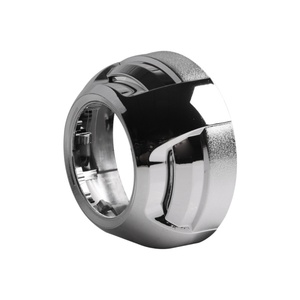 SANVI Wholesale Price 3 Inch Angel Eyes' Cover Chrome Color HID Projector Lens Kits Shrouds Cover Car <b>Accessories</b> - Product Image 4