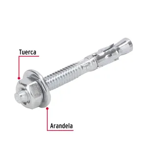 FIERCE 1/4 \ "X 2-1/4 \" Ancres Boîte de 6 unités et sac de 6 bouchons de harpon Ancres marines de qualité supérieure - Product Image 2