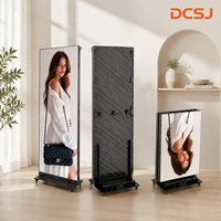 Pantalla LED Plegable para Interiores con Batería, Pantalla LED de Espejo P1.86 P2 P2.5 con Función de Animación