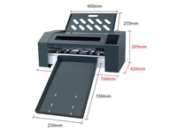 Cámara CCD de grado automático de alta precisión FS350, cortador de etiquetas de papel, trazador de alta precisión, servocontrolador, software Signmaster
