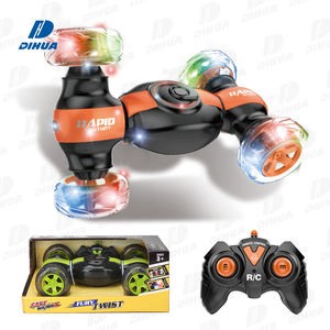 Coche de Control Remoto de 2.4Ghz, Coche de Acrobacias RC, Vehículo Invencible con Giro de 360 Grados, con Luces y Música, Juguete de Coche Giratorio para Niños - Product Image 1