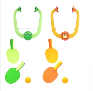 Ensemble de tennis de table suspendu d'entraînement simulé en plastique BJQ pour le jeu de <span class=keywords><strong>ping</strong></span>-<span class=keywords><strong>pong</strong></span> interactif pour enfants avec les parents utilisation en intérieur - Product Image 1