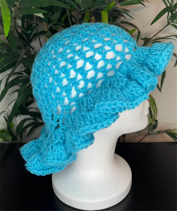 ハンドメイドニット帽 SZ444カスタムデザイン2024ハンドニットノベルティ帽子かぎ針編み