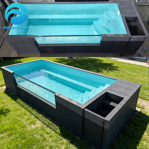<span class=keywords><strong>Piscine</strong></span> Conteneur de 20 pieds en Fibre de Verre pour Adultes, Grande <span class=keywords><strong>Piscine</strong></span> Hors Sol Personnalisée pour Jardin, Vente en Gros, 40 pieds - Product Image 3