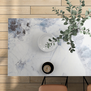 Estilo especial Color azul Encimera de cocina de alta calidad Losas de piedra grandes <span class=keywords><strong>Serie</strong></span> Statuario Piedra de cuarzo artificial - Product Image 2