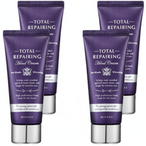 MISSHA crema per le mani riparatrice totale 60ml X 4ea lozione idratante burro di karité acido ialuronico vitamina C per lo sbiancamento nutriente - Product Image 1