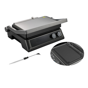 2000W Smokeless Contact BBQ <b>Machine</b> <b>Waffle</b> Plates High Quality Metal Construction Class a Household Smokeless - Product Image 5