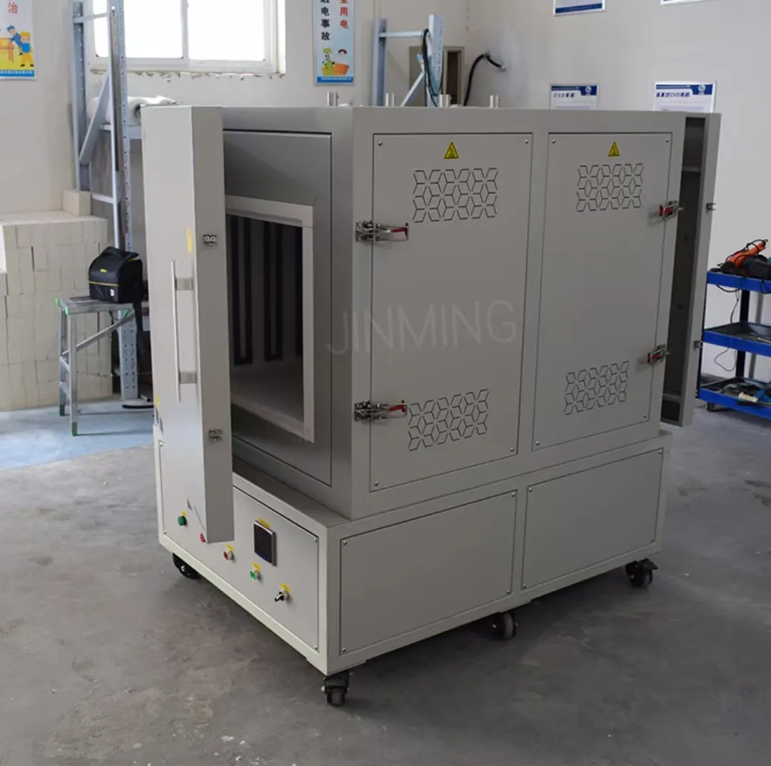 Big Capacity 80 Liters Max 1700C  1400C  1200C High Temperature Lab Electric Furnace Muffle Furnace