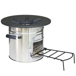 Poêle à gaz sans fumée SSM S32-X pour usage domestique quotidien, en acier inoxydable, norme ISO, combustion propre pour une cuisine saine - Product Image 3
