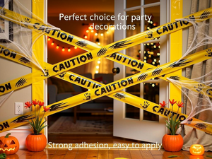 Cinta de Barrera Decorativa para Halloween, Cinta de Advertencia para Casas Embrujadas, Eventos, Lugares de Fiestas, Exhibiciones al Aire Libre y Venta al Por Mayor - Product Image 3