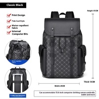Mochila de Alta Gama para Hombre Estilo Británico con Cierre de Cremallera Gran Capacidad Poliéster para Viajes de Negocios Desplazamientos Casuales Uso con Ordenador