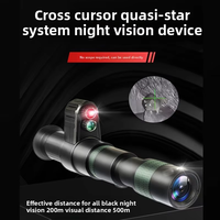Jumelles de vision nocturne thermique portables à grossissement 7x, système de visée infrarouge à croix de visée couleur, vidéo 4K, portée de 800 m, 30 ips
