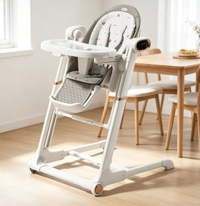 Chaise haute multifonctionnelle pour bébé de 0 à 2 ans, pliable, portable, chaise de repas pour enfants avec coussin doux - Product Image 2