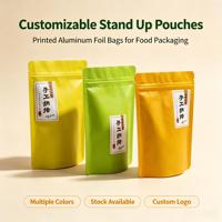 Sachet Doypack Personnalisé Imprimé en Plastique Mat de Qualité Alimentaire pour l'Emballage de Biscuits, de Pain et de Pâtisseries