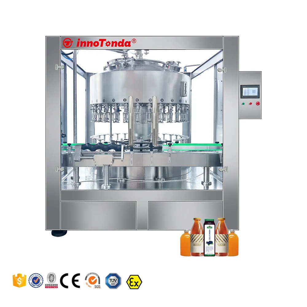 Liquid Filler Filling Machine  Rotary Filling Machine  Filling Machines Automatic Bottle Liquid 12 Juice Production Machine