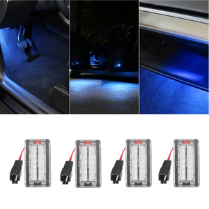 Lampe d'ambiance LED à commande par application pour <span class=keywords><strong>Tesla</strong></span> <span class=keywords><strong>Model</strong></span> 3 Y <span class=keywords><strong>S</strong></span> X, 256 couleurs, éclairage de l'espace des pieds, accessoires - Product Image 1