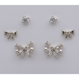 Orecchini Vintage squisiti oro rosa giallo bianco con diamanti per un aspetto lussuoso e bello - Product Image 1