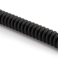 Câble en cuivre pur personnalisé de 2.5mm, fil électrique flexible enroulé en spirale torsadée à 2 conducteurs en PVC/PU pour usage industriel