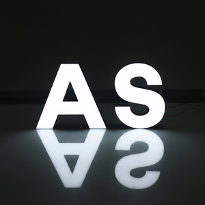 Letrero Luminoso Personalizado con Logotipo de Tienda, Letras de Canal Metálicas Acrílicas con Luces <span class=keywords><strong>LED</strong></span> Frontales, Carteles Luminosos - Product Image 1