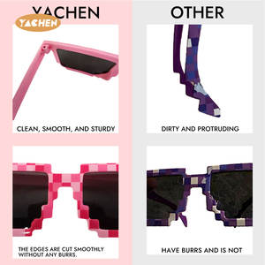 Óculos Pixel Retro Gamer YACHEN em Cores Sortidas para Festas de Aniversário de Crianças e Adultos - Product Image 5