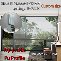 Proveedor de Ventanas de PU, Perfil de Fibra de Vidrio FRP Pultruido de Color Personalizado, Perfil Compuesto Estructural de GRP de Alta Resistencia