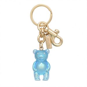 New Cartoon Bear Crystal Keychain High Quality Metal <b>Key</b> <b>Ring</b> with Cute PVC Animal Pendant Creative Bag Charm - Product Image 6