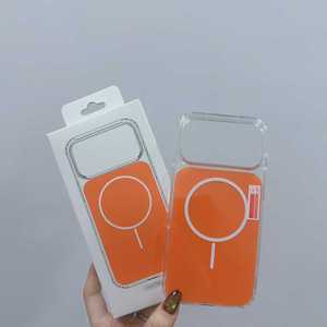 Coque magnétique originale pour iPhone 17 Pro Max, Air 16, 15, 13, 14 Plus – Couleur Orange – Étui de protection - Product Image 1