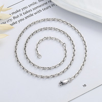 Vente en gros de colliers de bijouterie fine personnalisés chaînes croisées collier de chaîne de câble en fil d'argent sterling 925