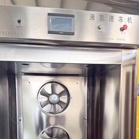 Système de congélation cryogénique à l'azote liquide en acier inoxydable, haute sécurité, technologie industrielle, congélateur rapide pour aliments de qualité