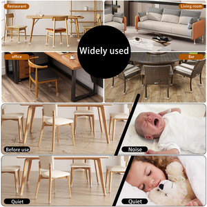 Fundas de Silicona Transparentes para Patas de <span class=keywords><strong>Silla</strong></span>, Protectores de Patas de Muebles para Todas las Formas, Protectores de Piso para Patas de <span class=keywords><strong>Silla</strong></span> y Mesas - Product Image 4