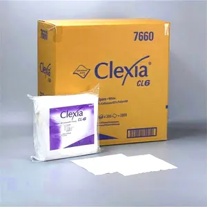 Spunlace Nonwoven Disposable 55% Cellulose 45% Polyester Electronic Cleanroom Cleaning Cloths Clean Wipes