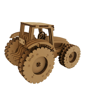 Kit de modèle de puzzle en bois 3D à faire soi-même, kit artisanal, puzzle de tracteur-nouveau modèle de voiture - Product Image 1