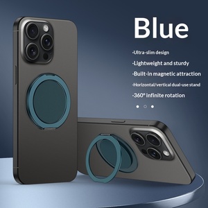 Support d'anneau en silicone givré pour / Étuis de téléphone portable Conception magnétique Modèle X7 Pâte Unisexe - Product Image 1