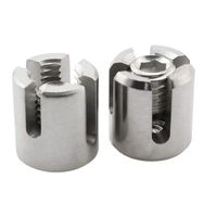 Colliers de serrage croisés en acier inoxydable 304 pour câbles de garde-corps, pour clips de câble métallique à 90 degrés