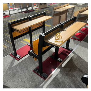 Chaise de salle de classe moderne en contreplaqué avec <span class=keywords><strong>tablette</strong></span> d'écriture et base en acier, garantie 5 ans - Product Image 2