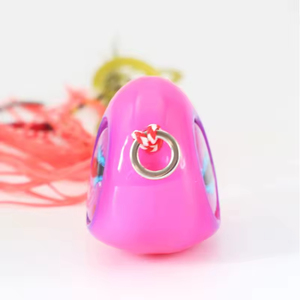 새로운 60g 80g 100g 120g 150g 리얼리스틱 아이 롱 러버 스커트 훅 바닷물 낚시 루어 야광 마다이 지그 리드 헤드 - Product Image 4