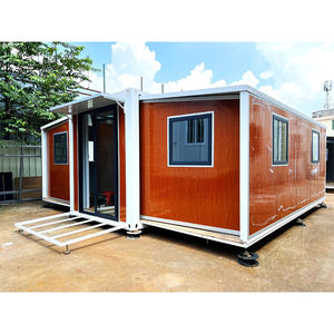 Casa contenedor portátil pequeña y estrecha personalizada, casa modular prefabricada extensible para uso en hoteles y oficinas, venta de paneles sándwich - Product Image 1