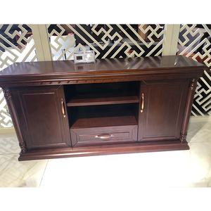 Muebles de Oficina Ejecutivos Clásicos de Madera Antiguos, Escritorio Ejecutivo + Gabinete + Silla + Mesa de Centro, Conjunto de Muebles de Oficina - Product Image 2