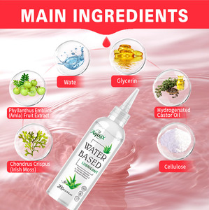 Vente en gros de gel lubrifiant sexuel à base d'eau de 200 ml, comestible, collant, pour une <span class=keywords><strong>lubrification</strong></span> intime personnelle pour les femmes, les hommes, les couples, utilisation vaginale et anale - Product Image 4