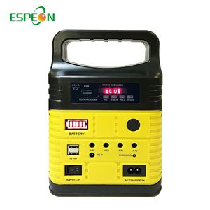Station d'alimentation solaire Espeon 10W avec batterie au lithium, lampe de camping et système de charge LED de bureau - Product Image 1