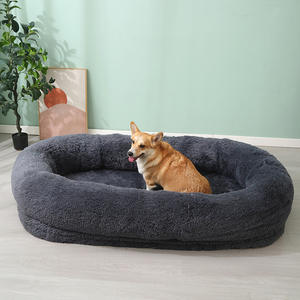 Großes Winterwarmes Hundebett in 4XL-6XL, Abnehmbar, Waschbar, aus PV-Plüsch mit Rutschfester Unterseite und Schwammfüllung für Mittelgroße bis Große Hunde - Product Image 3