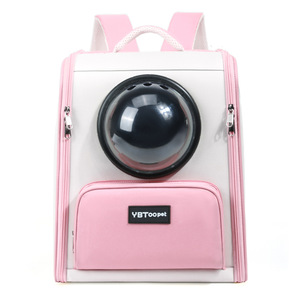 Cat Backpack Transparent Oxford Material Large Capacity Foldable Outdoor Travel <b>Pet</b> <b>Carrier</b> Yellow Pink Green Blue - Product Image 4