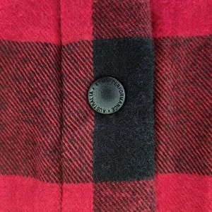 Logo personalizzato di alta qualità in pile nero rosso foderato in cotone pesante in cotone trapuntato flanella <span class=keywords><strong>camicia</strong></span> da uomo - Product Image 2